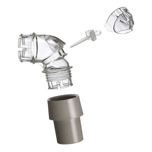 Elbow Assembly (Quattro) incl elbow, valve, clip, swivel)